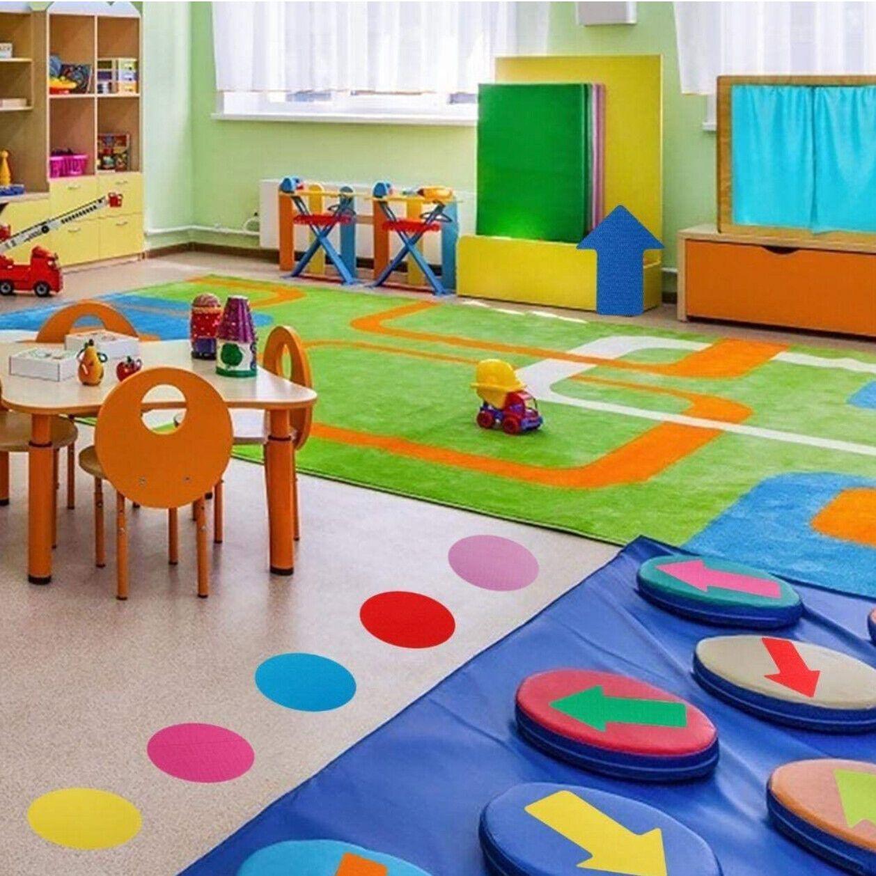 Classroom Sit Dots Carpet Spot Markers 30pcs Circles Stars Arrows Teaching Tool - Star 4