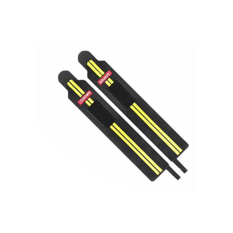 Aolikes Weight Lifting Gym Muscle Training Wrist Support Straps Wraps Hand - Black+Gray 6