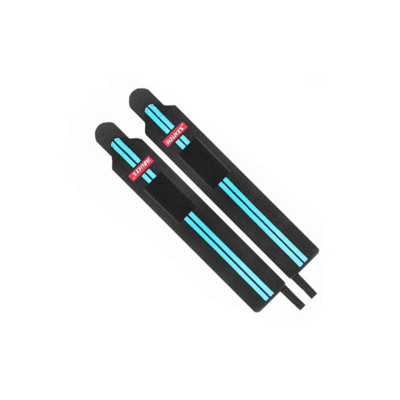 Aolikes Weight Lifting Gym Muscle Training Wrist Support Straps Wraps Hand - Black+Orange 10