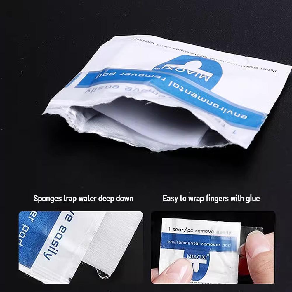 Disposable Nail Polish Remover UV Soak Off Acetone Art Removal Gel Wraps Cleaner 5