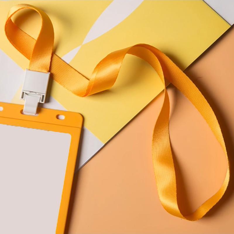 20PCS Badge PVC Swipe Work Opal Card Holder Security ID Tag Hang Lanyard Strap - Colourful 20PCS 5