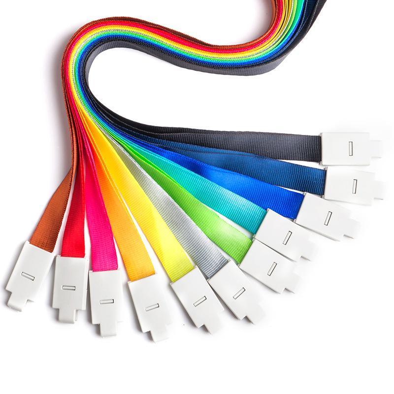 20PCS Badge PVC Swipe Work Opal Card Holder Security ID Tag Hang Lanyard Strap - Colourful 20PCS 11