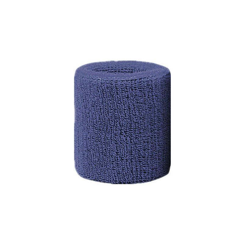 Sport Cotton Wristband Wrist Band Sweatband Sweat Training Tennis Gym Yoga - Blue Gray 10