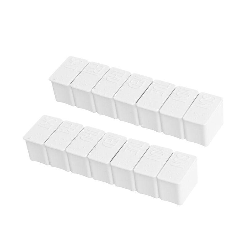 2X 7 Day Weekly Pill Box Medicine Tablet Organizer Dispenser Container Case - Pink 6