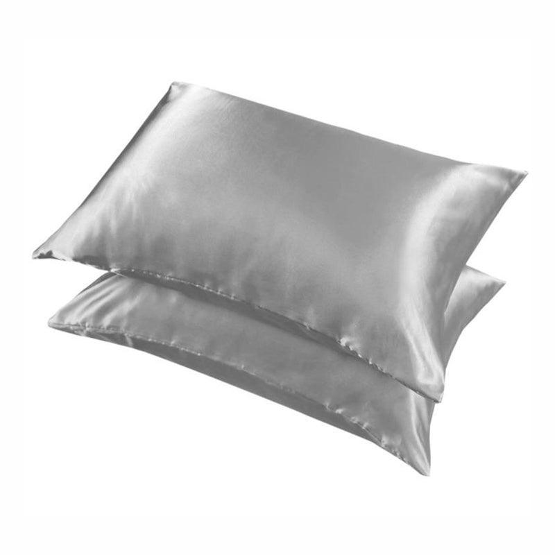 2 Pack Satin Pillowcases Luxury Soft Cushion Covers Bedroom Home Decor - Coffee 8