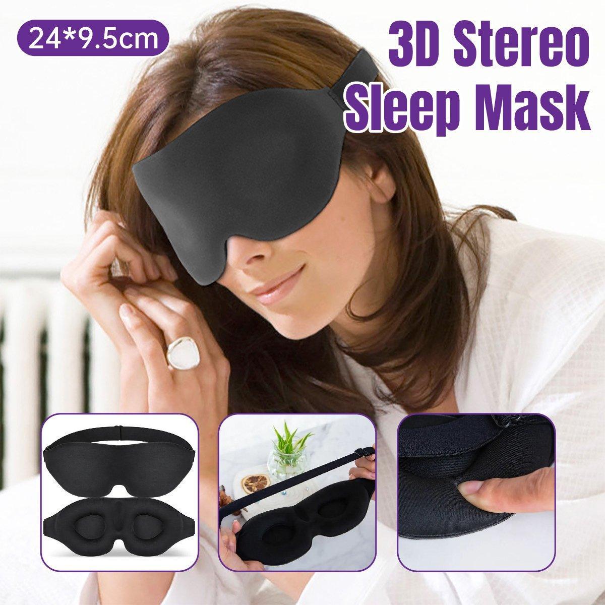 Travel Sleep Eye Mask 3D Memory Foam Soft Padded Shade Cover Sleeping Blindfold