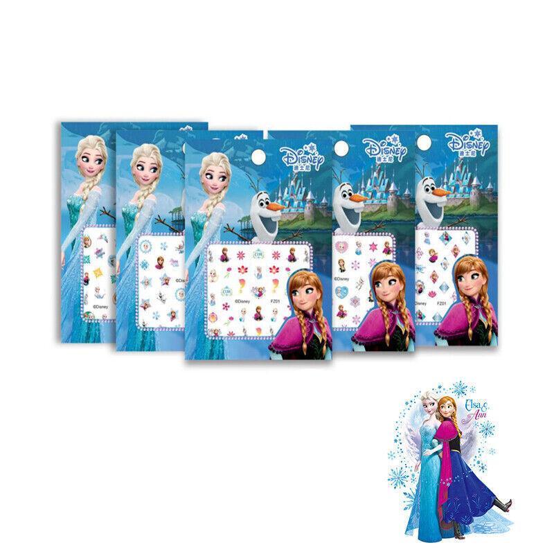 Kids Nail Stickers Frozen Minnie Pony Peppa Princess Nail Art Girls Kids Barbie - Frozen A 4