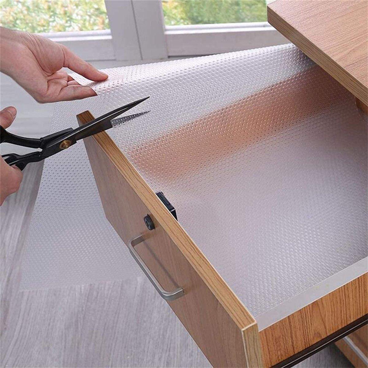 5 Roll EVA Anti Moisture Drawer Mat Cabinet Pad Kitchen Dustproof Placemat - Blue Diamond-45*150cm 4