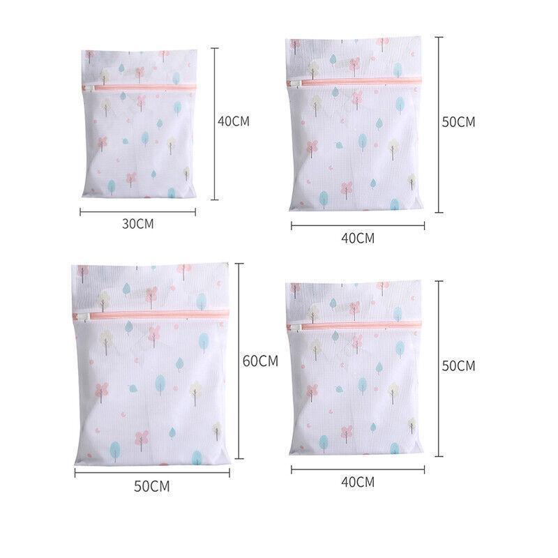 4Pcs Cute Delicates Wash Bag Laundry Lingerie Bra Washing Pack Set Clothes Case - Blue 3