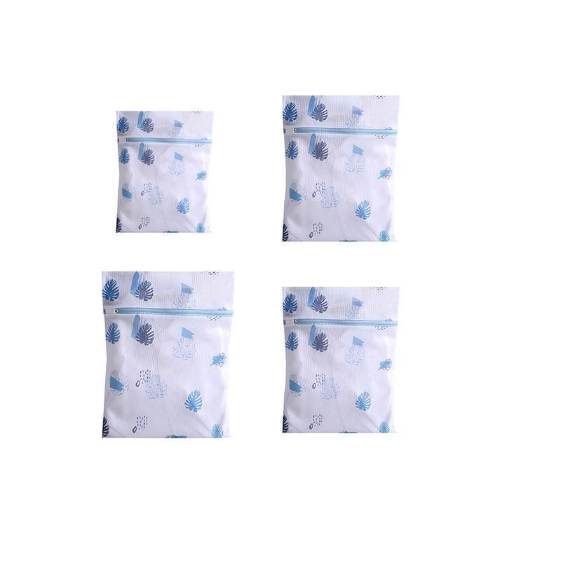 4Pcs Cute Delicates Wash Bag Laundry Lingerie Bra Washing Pack Set Clothes Case - Blue 6