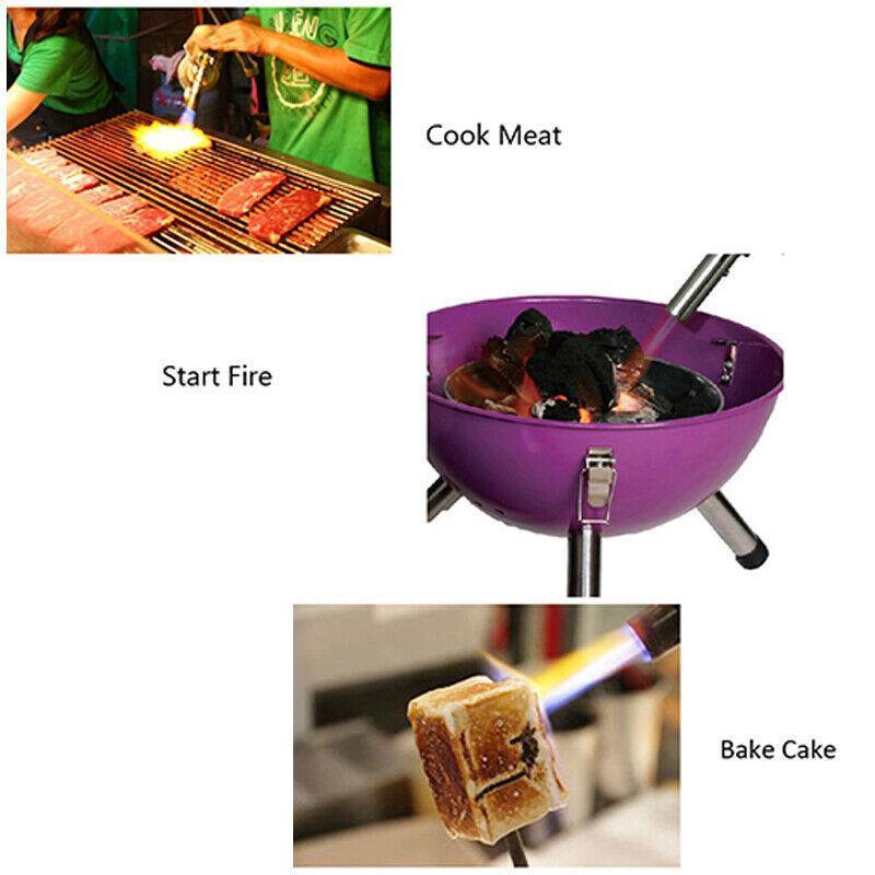 Butane Gas Torch Blow Lighter Flame Burner for Welding BBQ Kitchen Baking 3