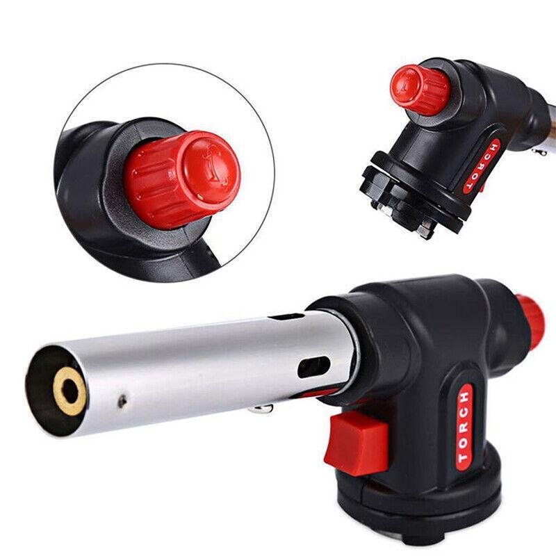 Butane Gas Torch Blow Lighter Flame Burner for Welding BBQ Kitchen Baking 5