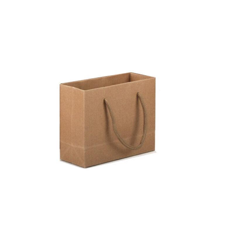 50X Kraft Paper Bags Gift Shopping Carry Craft Brown Bag With Handles - 50PCS  22*15*6CM 6