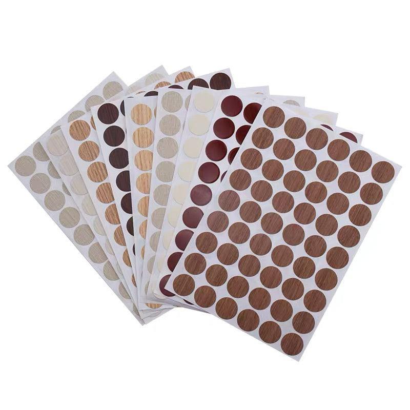 54 X Self Adhesive Decorative Screw Cover Caps Holes Cams Furniture Kitchen 20mm - PC 260