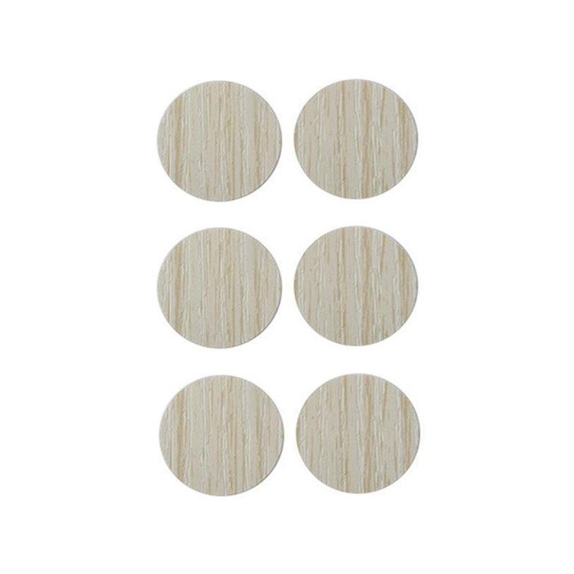 54 X Self Adhesive Decorative Screw Cover Caps Holes Cams Furniture Kitchen 20mm - PC 191 12