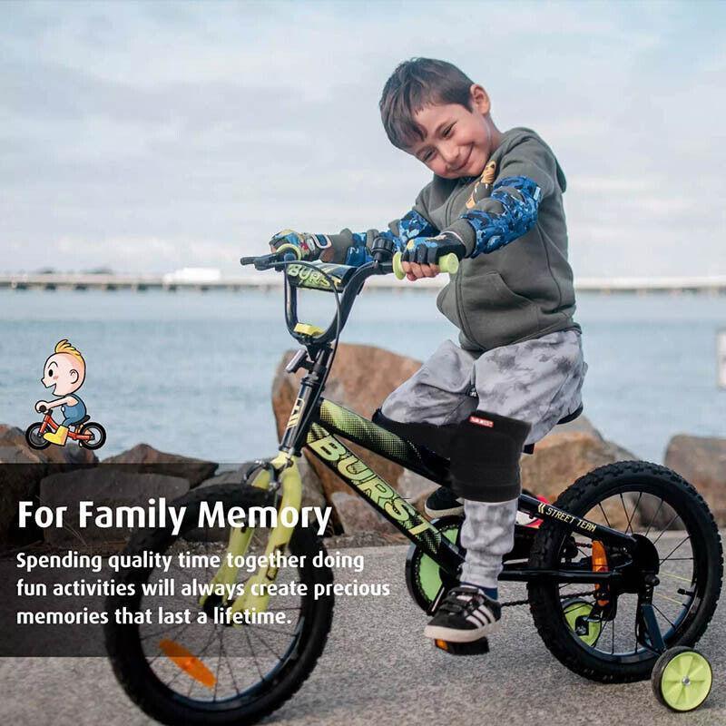 AOLIKES S Size Knee Pad Crash Proof Anti-Slip for Young Users Sports Protection - Black 5