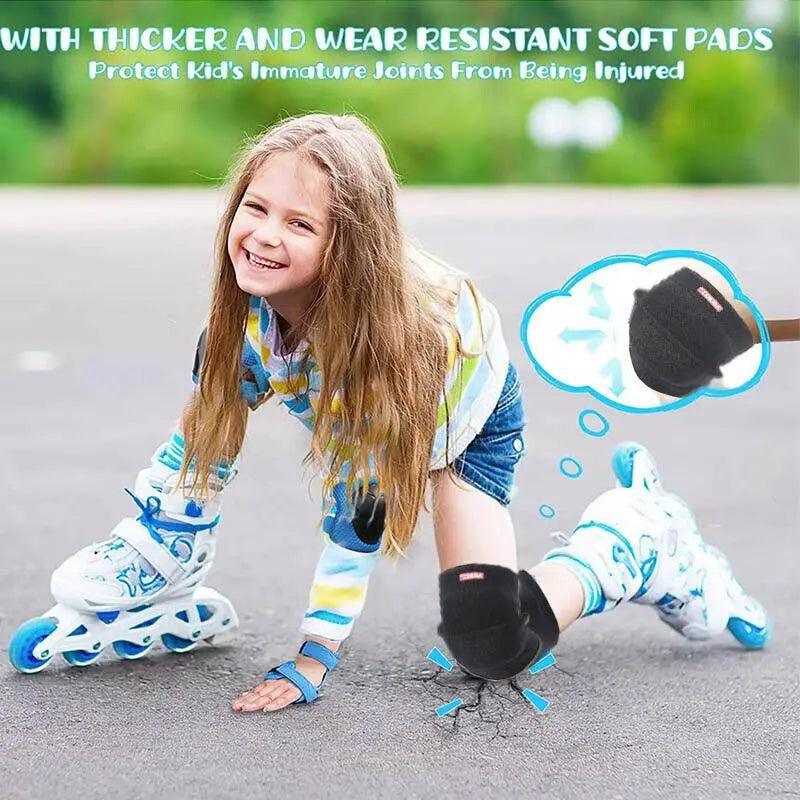 Aolikes Kid Knee Pad Crash Proof Antislip Basketball Skating Protector M Size - Blue 5