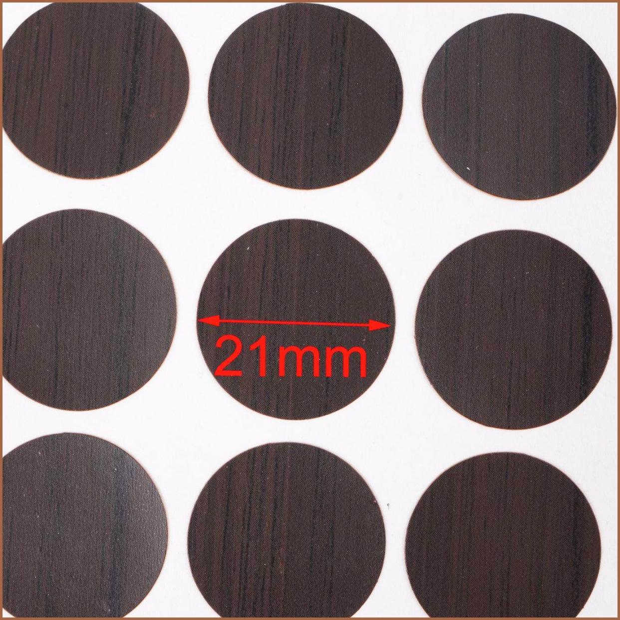 54 X Self Adhesive Decorative Screw Cover Caps Holes Cams Furniture Kitchen 20mm - PC 003 5