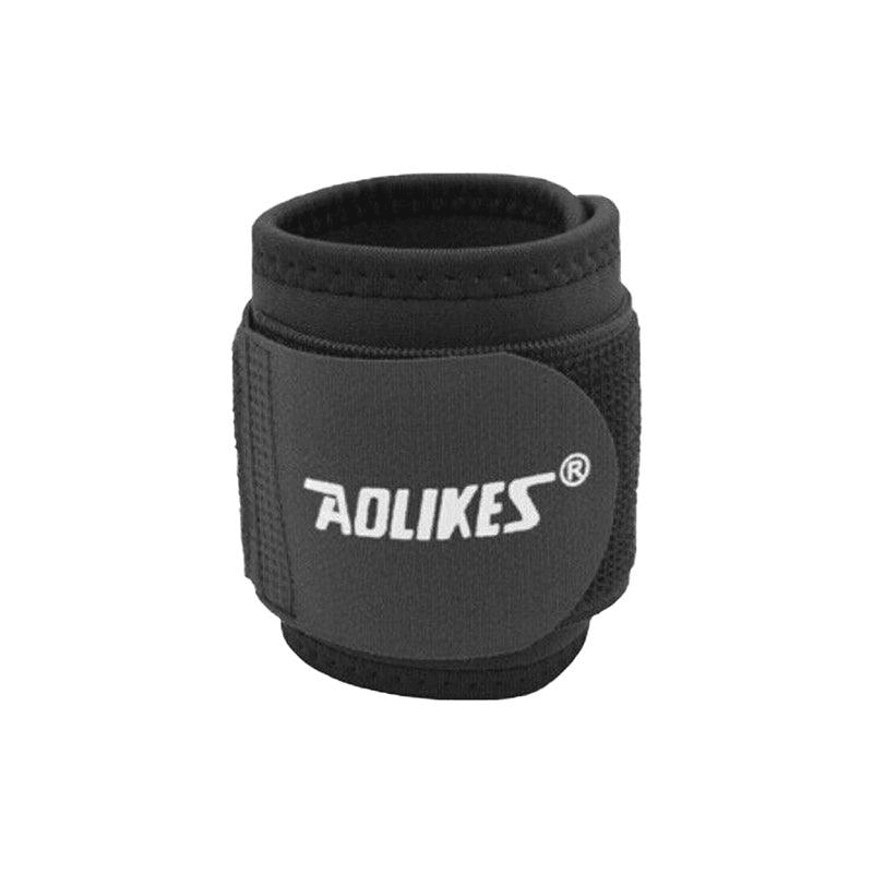 Aolikes Adjustable Sports Gym Wrist Support Brace Wrap Band Wristband Strap Au - Black