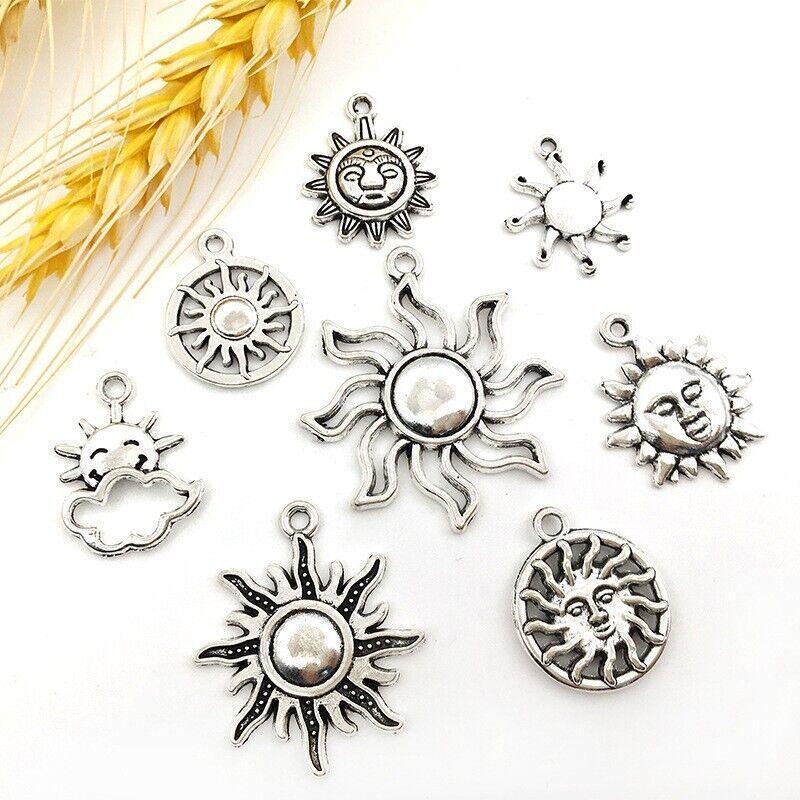 80Pcs Mixed Tibetan Silver Charms Pendants Jewelry Making Findings Diy Craft 3