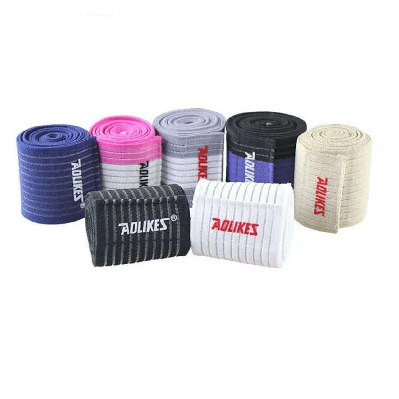 Aolikes Wrist Brace Elastic Bandage Support Sport Gym Wrap Fitness Wristband - White