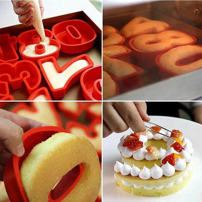 10 Inch Silicone Number Cake Mould Birthday Baking Pan Fondant Tools - 4 4