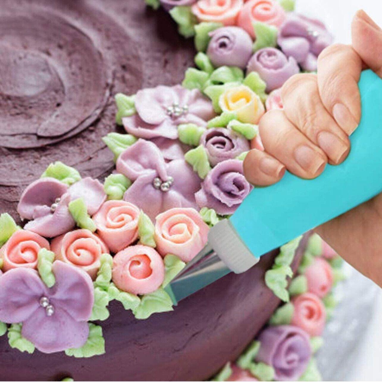 2/4PCS Reusable Silicone Pastry Bag DIY Icing Bags Cream Cake Decorating - 2 PCS(18 inch *2) 3