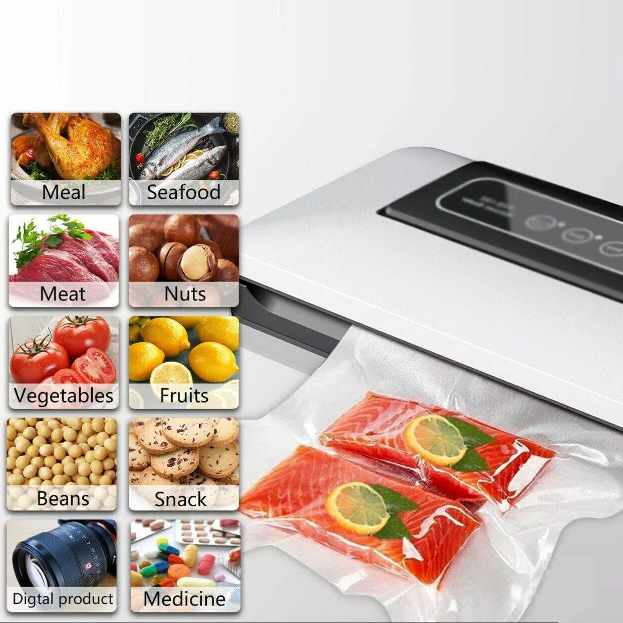 100pcs Vacuum Food Sealer Bags Precut BPA Free Commercial Grade Storage Saver - 10x15cm 3