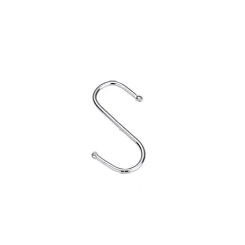 8cm Stainless Steel S Shape Hooks Kitchen Hanger Rack Clothes Hanging Plant Holders - 5PCS 7