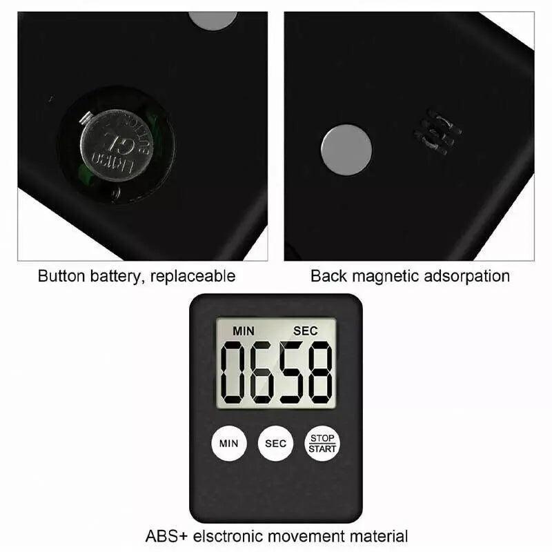 Digital Kitchen Timer with Back Mount LCD Countdown Display 99-Minute Range - 1 PC 4