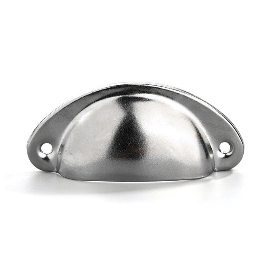 6X Cupboard Door Cabinet Cup Drawer Furniture Retro Antique Pull Shell Handle - Green Bronze 7