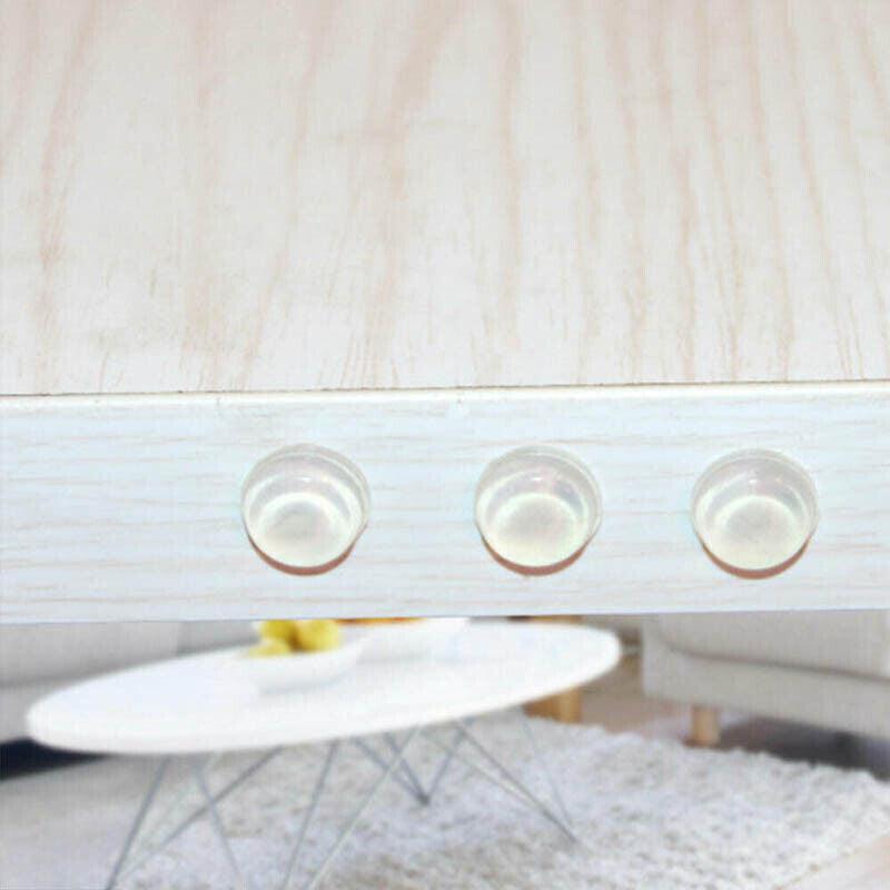 100PCS Clear Silicone Bumper Pads Self Adhesive Door Drawer Cabinet Furniture Stopper - 100PCS-10*2mm 4