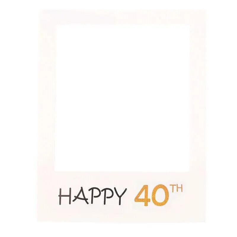 1Th 18Th-60Th Photo Booth Props Picture Frame Wedding Birthday Party Decoration - Happy 18TH 11