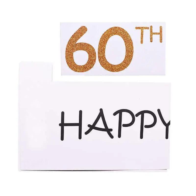 1Th 18Th-60Th Photo Booth Props Picture Frame Wedding Birthday Party Decoration - Happy 40TH 5