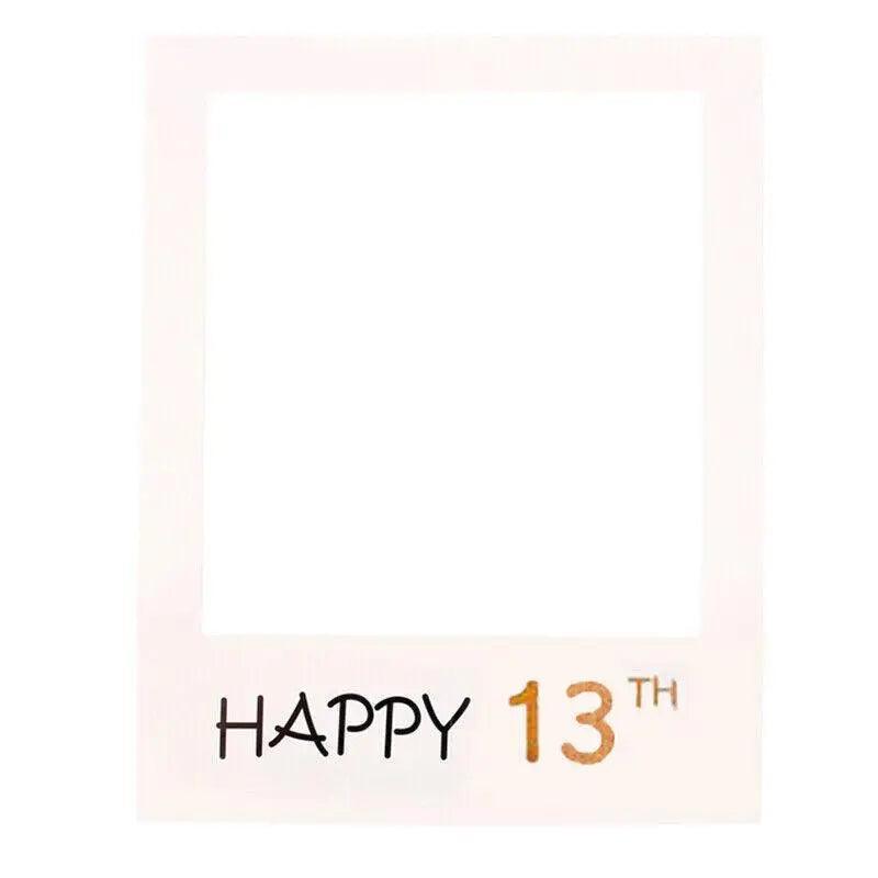1Th 18Th-60Th Photo Booth Props Picture Frame Wedding Birthday Party Decoration - Happy 40TH 7