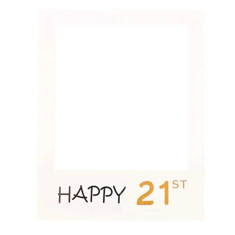 1Th 18Th-60Th Photo Booth Props Picture Frame Wedding Birthday Party Decoration - Happy 40TH 9
