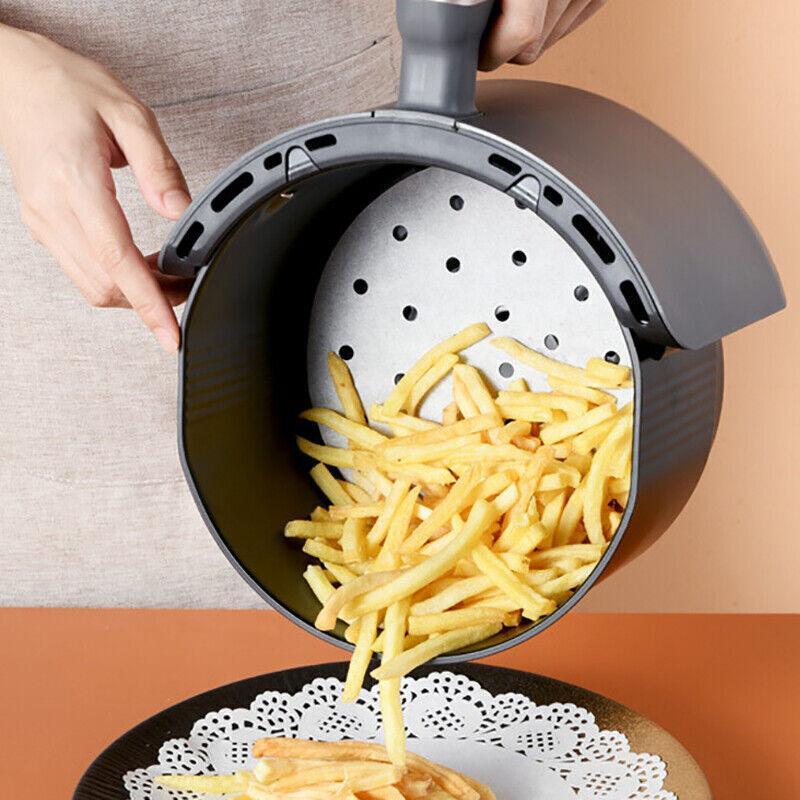 100Pcs 7/8/9 Non-Stick Air Fryer Parchment Liners - 18CM 3