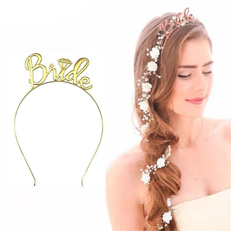 Bride To Be Hen Veil Sash Tiara Hens Night Bridal Shower Kitchen Tea Accessories - Black/Gold Sash 4