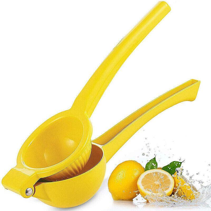 Premium Quality Metal Lemon Squeezer Handheld Juicer Presser Citrus Juice Lime - Red 4