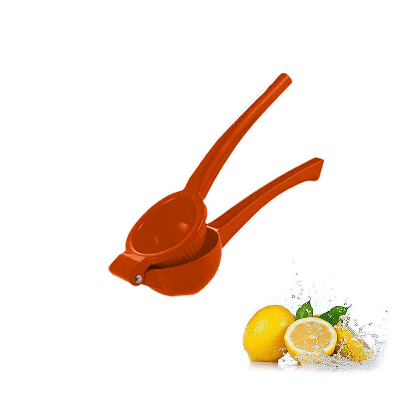 Premium Quality Metal Lemon Squeezer Handheld Juicer Presser Citrus Juice Lime - Red 6