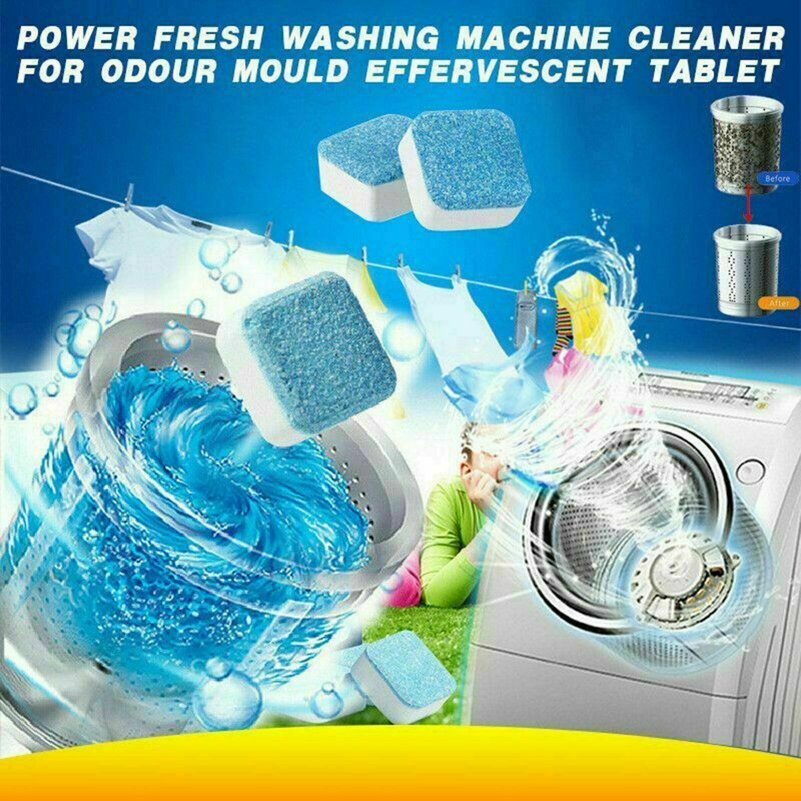 6-48 Pcs Washing Machine Effervescent Tub Bomb Cleaner Remover Deodorant Clean - 6 PCS 4