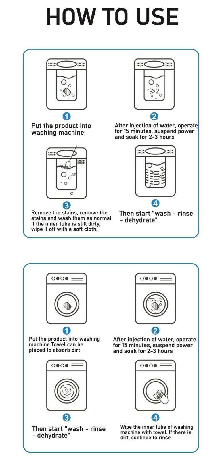 6-48 Pcs Washing Machine Effervescent Tub Bomb Cleaner Remover Deodorant Clean - 6 PCS 5