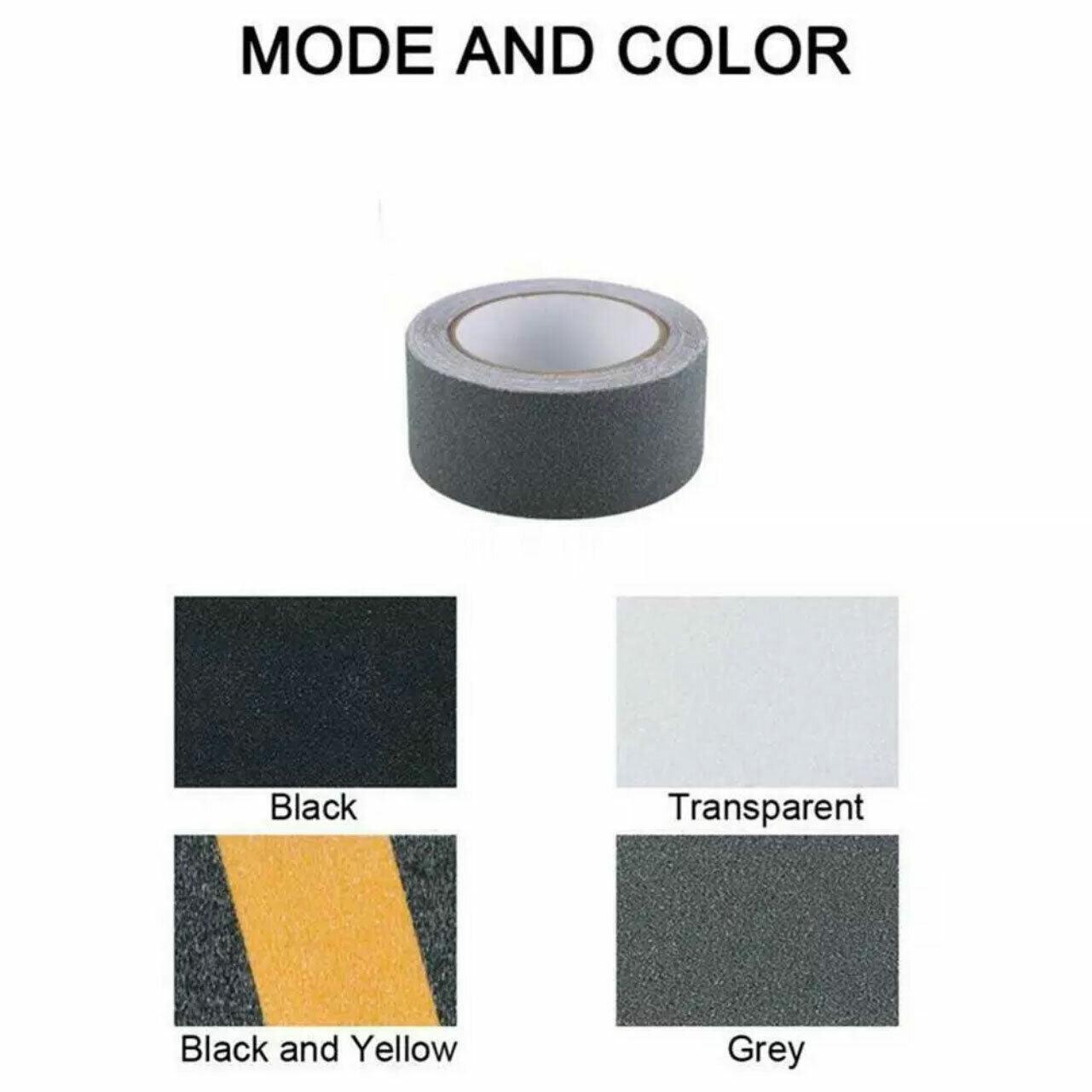 Anti Slip Tape High Grip Adhesive For Flooring Stair Tread - Black (5cm x 5m) 3