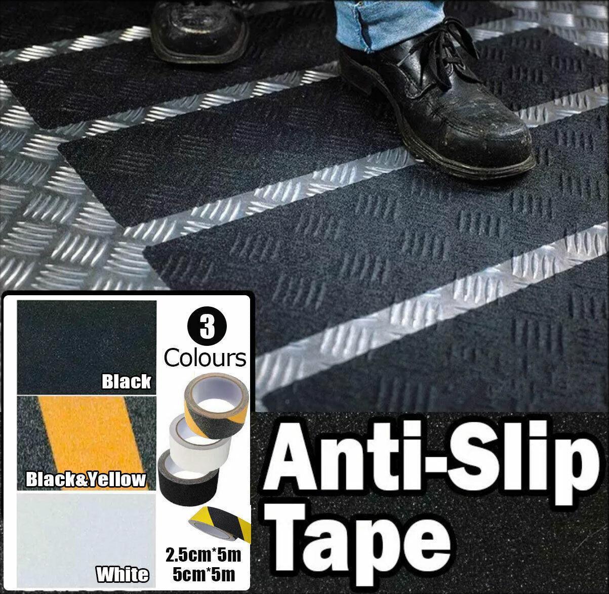 Anti Slip Tape High Grip Adhesive For Flooring Stair Tread - White (5cm x 5m)