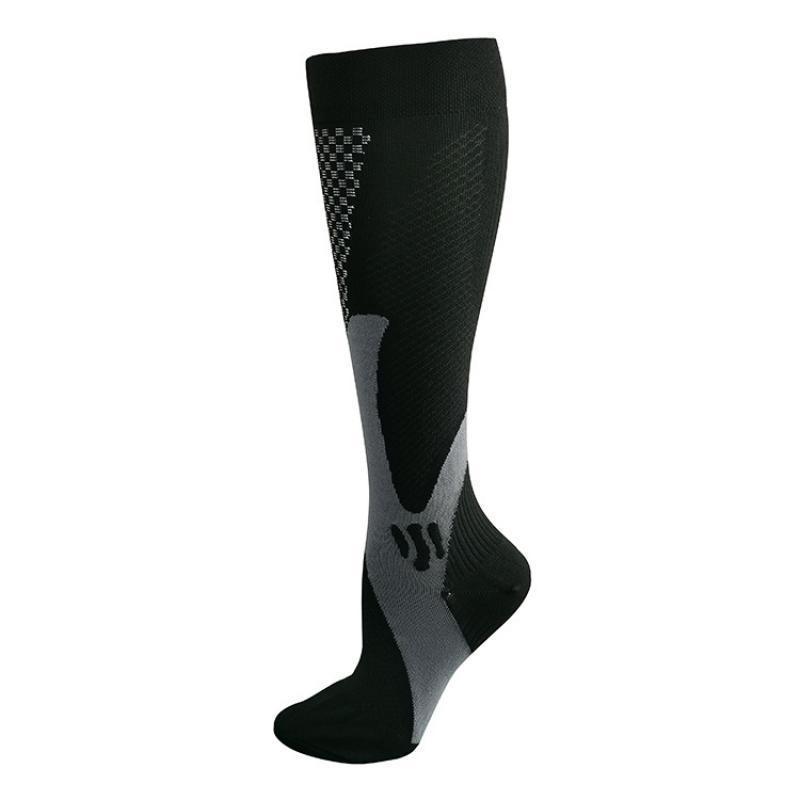 Copper Compression Socks for Running Travel Sports Anti Fatigue Support XXL Unisex - Black 6