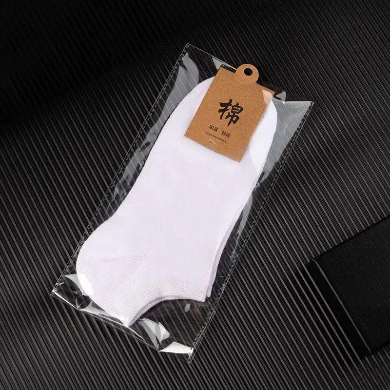 5X Pairs Low Cut Socks Cotton Soft Breathable Non-Slip Casual Ankle - Black (5 Pairs) 5