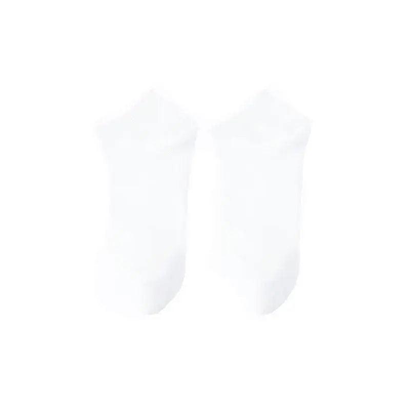 5X Pairs Low Cut Socks Cotton Soft Breathable Non-Slip Casual Ankle - White (5 Pairs) 7