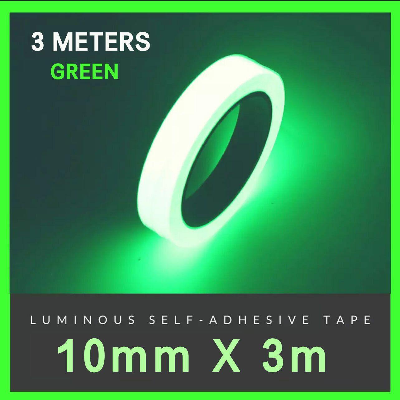 1cm x 3m Glow in the Dark Self-Adhesive Tape Fluorescent Decorative Strip - Blue 1cm*3m 3