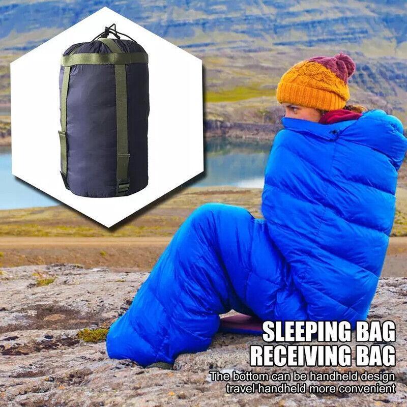 Camping Sleeping Bag Compression Sack Waterproof Outdoor Storage Bag - Army Green 3