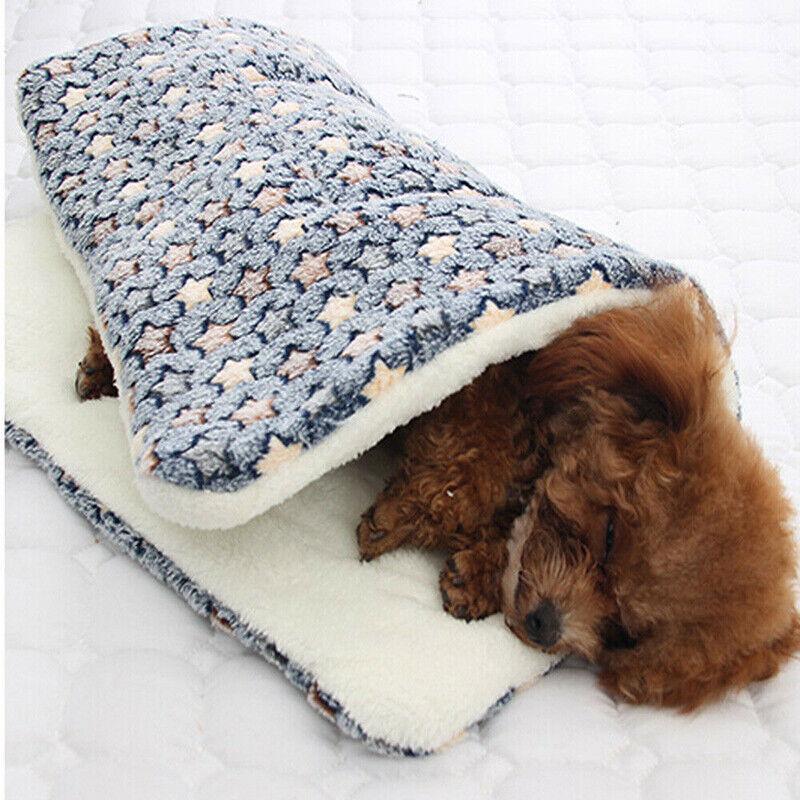 L Size Puppy Dog Cat Cushion Mattress Blanket Bed Soft Warm Pad Winter Kennel House - Pink Bear 5